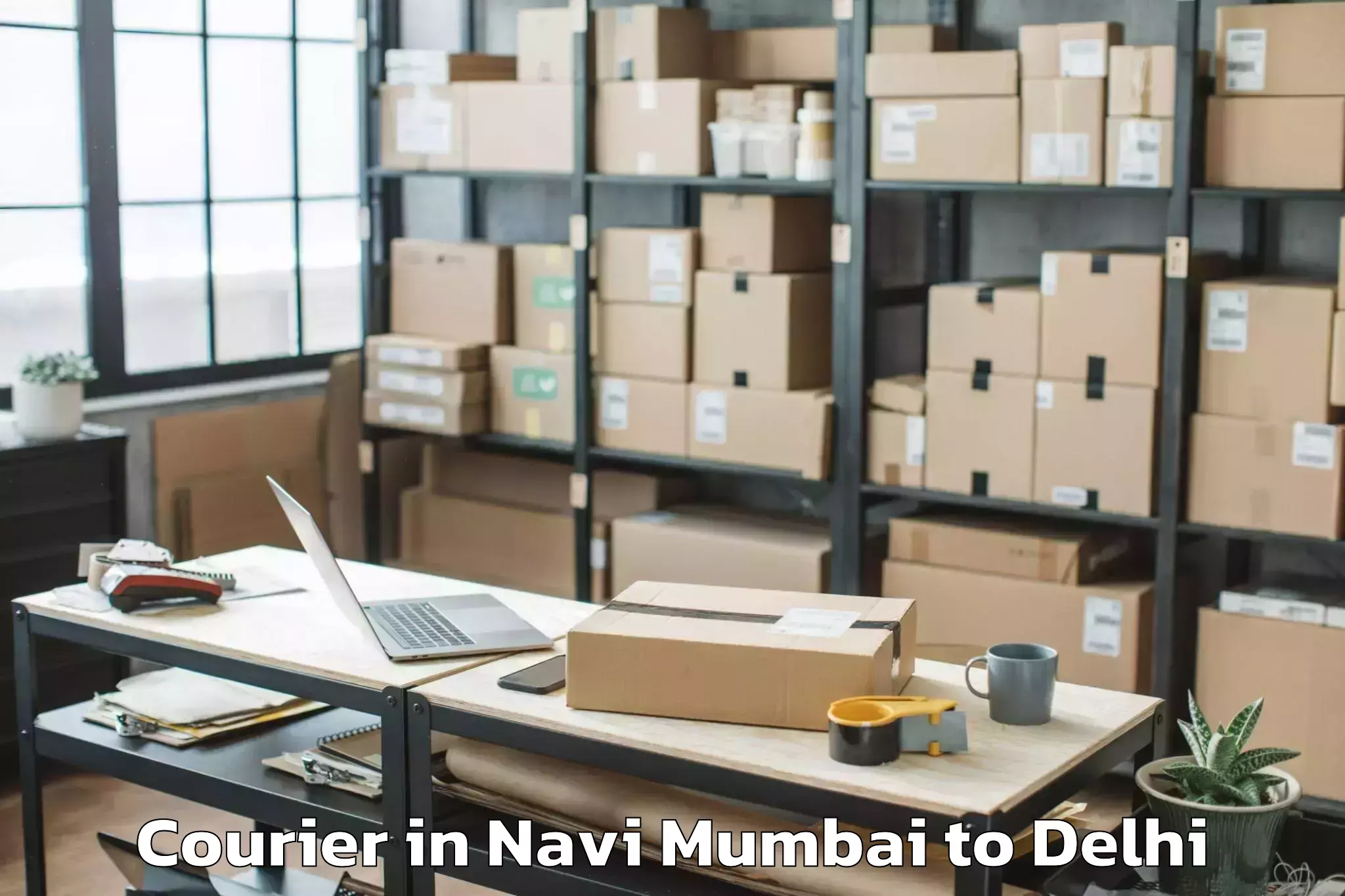 Discover Navi Mumbai to Ramesh Nagar Courier